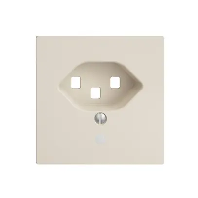 Frontplatte EDIZIOdue T23 crema 60×60mm mit Linse 