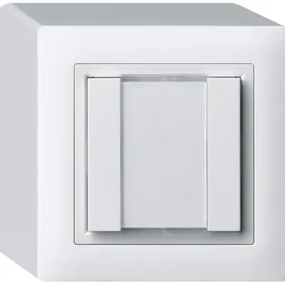 Poussoir universel AP 2×kallysto sans LED blanc 