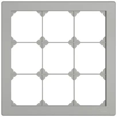 En-tête ENC EDIZIO.liv SNAPFIX® 3×3 pour combinaisons au choix gris clair 