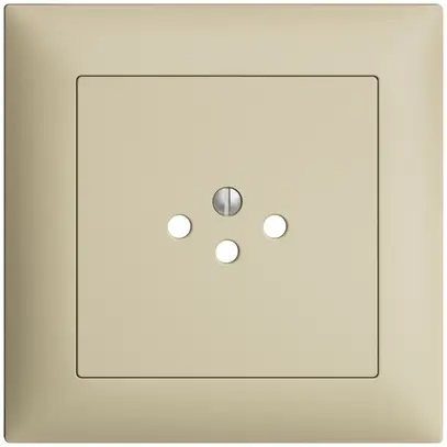 UP-Frontset EDIZIOdue vanille 88×88mm 1×T12 