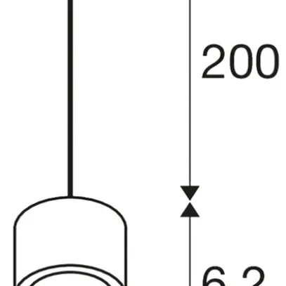Lampada sospesa SLV PURI 2.0 Basic AD3PH GU10 1×6W REG Ø41mm nero 