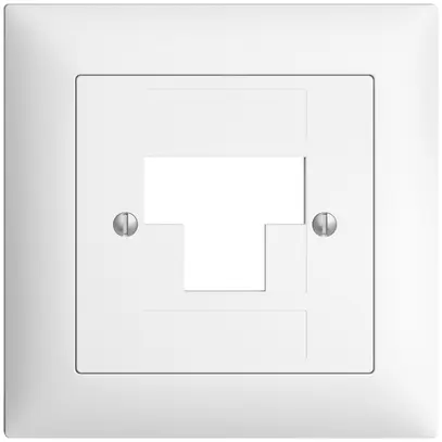 Frontset EDIZIOdue weiss 88×88mm 3×RJ45 