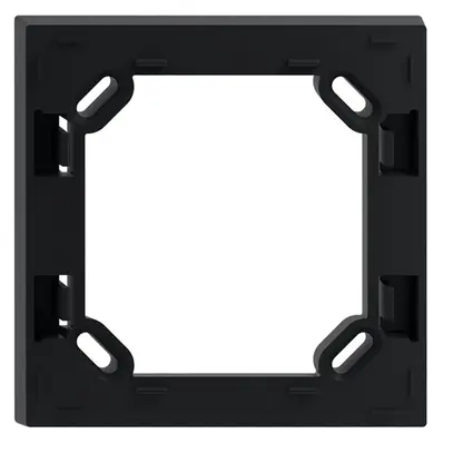 Cadre intermédiaire ENC 90×90×15mm, p.cadre de recouvrement Edue 88×88mm noir 