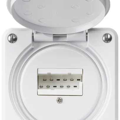 Scatola di raccordo INC robusto IP55 bianco 2×TT83 