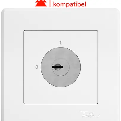 Interrupteur à clé ENC EDIZIO.liv a.KABA 1007F/631984 1P 0-1 p=57mm bc 
