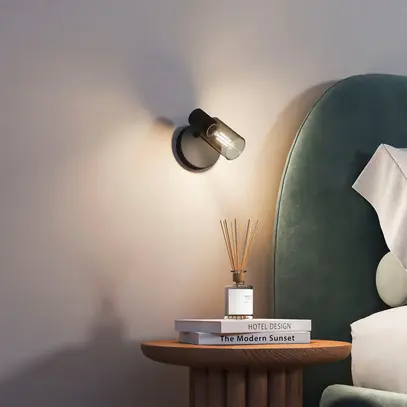 Spot Philips Palms E14 1×25W Ø100×137mm noir 