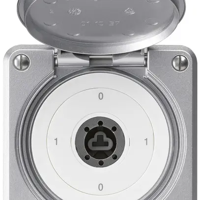 Interruttore a chiave INC robusto IP55 copertura senza cilindro S0/2P alluminio 