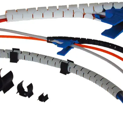 Guaina spirale Quick-Tube 20mm nero, 30m in scatola con 1 utensile 