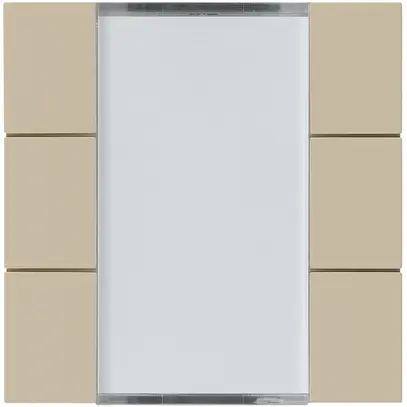Frontset Hager kallysto 6×KNX systemlink/easylink beige 