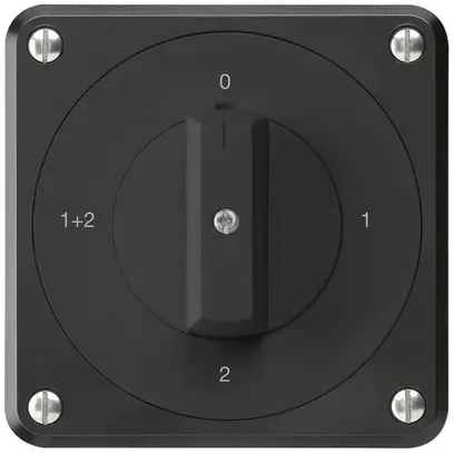 Interrupteur rotatif ENC robusto IP55 S1/1P noir pour combinaison 