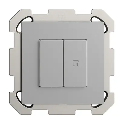 UP-Nebenstelle 1K/2T zu Druckschalter Szene Edue Wiser silver 