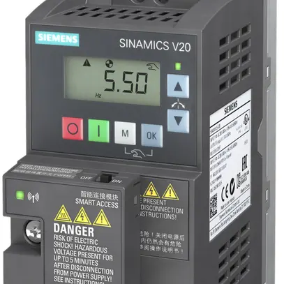Kit de démarrage Basic Siemens SINAMICS V20 0.37KW filtre cl.C1 FSAA, BOP 