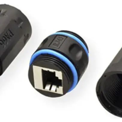 Coupleur de terrain VALUE cat.6, RJ45/s↔RJ45/s, pour câbles Ø3…8mm, noir 