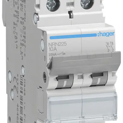 Disgiuntore Hager MCB 2P tipo C 25A 25kA 25kA 2UM 