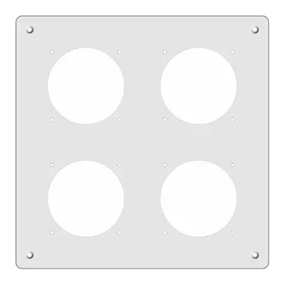 Placca di montaggio FH 2×2 GV 