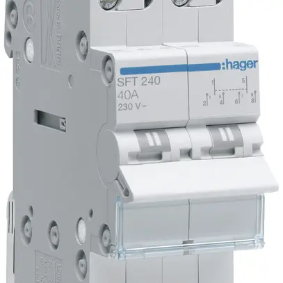 Invertitore AMD Hager 40A 230V 0 chiusura 0 apertura 2 invertitore 2UM 
