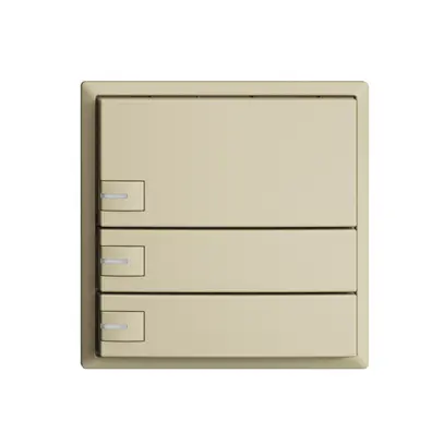 Pulsante KNX RGB EDUE, 250mW, c.LED RGB, 3×pulsante, com.1×tasto, van 