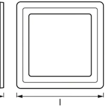 LED-Decken-/Wandleuchte LDV LED COLOR + WHITE SQ, 200mm 19W 