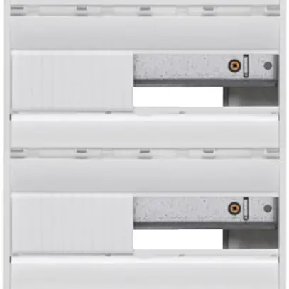 Distributore AP Hager gamma 4-file 13UM IP30 250×625×103mm 