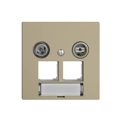 Prise multimédia EDIZIOdue F EASYNET 11dB, p.2×RJ45 S-One, sand 