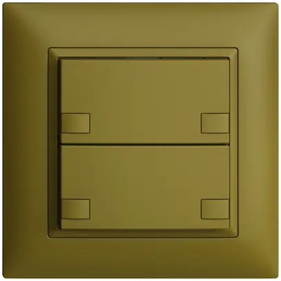 Pulsante INC KNX 2×EDIZIOdue colore olive RGB senza LED 