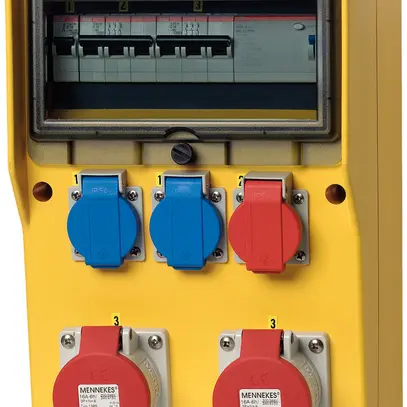 Stromverteiler EverGum 63A 1×FI 3×LS 2×T23 1×T25 2×CEE16/5L 