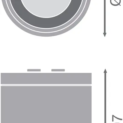 Downlight LED AP LEDVANCE DL SURFACE 90 15W 1575lm 3000K IP65 60° bianco 