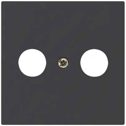 Plaque frontale kallysto noir pour R/TV 60×60mm 