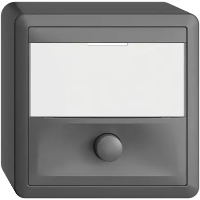 Tasto AP con porta-etichetta EDIZIOdue grigio scuro 