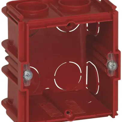 Boîtier ENC BATIBOX 2 mod. pour maçonnerie T=50mm rouge 