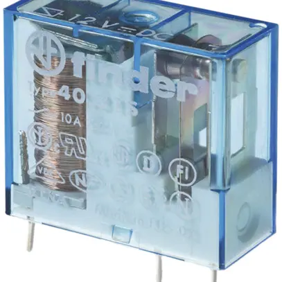 Relais commutation Finder 40, 1C 10A/9VDC AgCdO 3.5mm RT III 