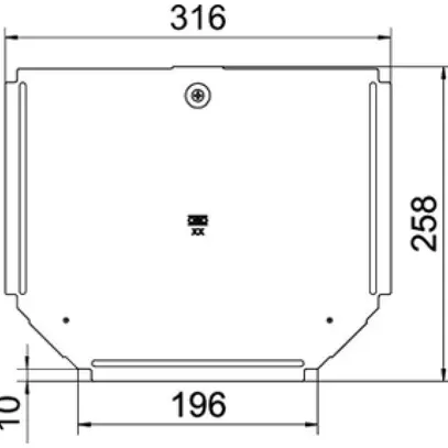 Couvercle BET RTD pour pièce en T 200mm acier zingué en continu zinc-aluminium 