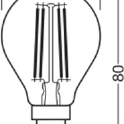 Lampe LED LEDVANCE CLASSIC P E14 3.4W 470lm 827 VAR clair Ø45×80mm 