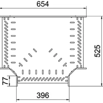 Pièce en T BET RT 60×400mm acier zingué en continu 