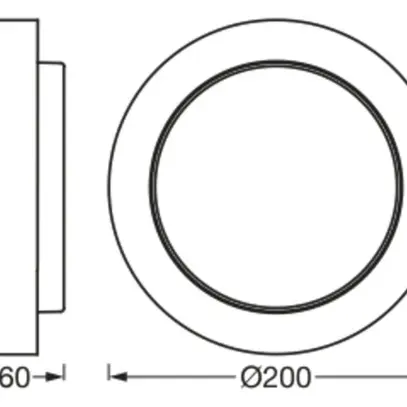 Applique LED LDV ENDURA STYLE DISC WALL 8W 370lm 3000K acier affiné 