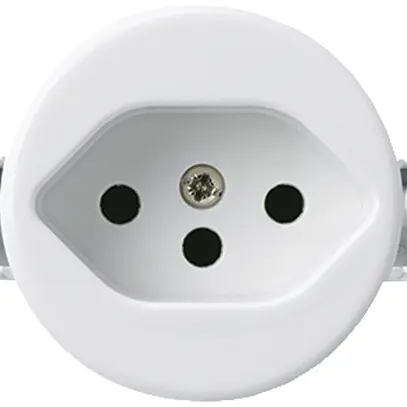 Inserto per presa INC basico tipo 13 bianco senza protezione bambini 