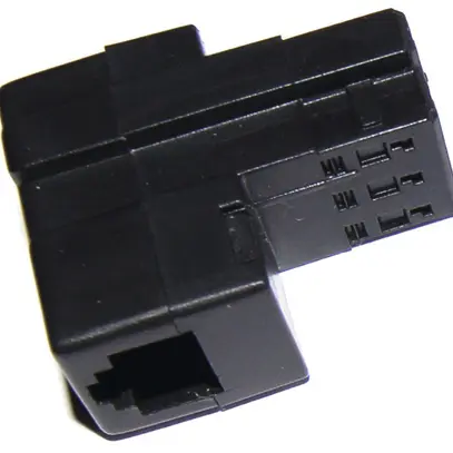 Adaptateur téléphonique Molex 4L noir, 1×TT89 sur RJ12 6/4 