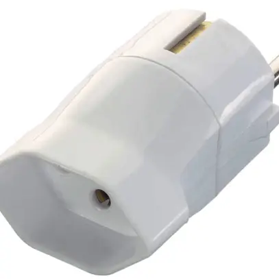 Fiche d'adaptation Schuko/T23 blanc 
