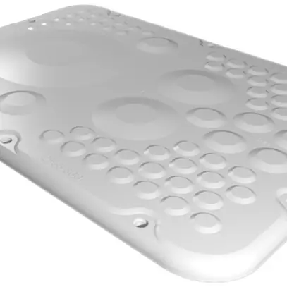 Flanschplatte Rittal AX, mit Membranen, 301×221mm, Kunststoff 