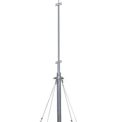 Kit de mât capteur Flury FL 89 Al L=5000mm, 4 parties, autonome 