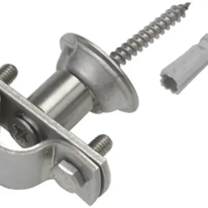 Bride de fixation Flury FL 99 acier inoxydable A2, pour mât capteur Ø 16mm 