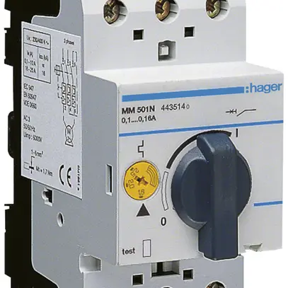 Salvamotore Hager 0.1…0.16A 
