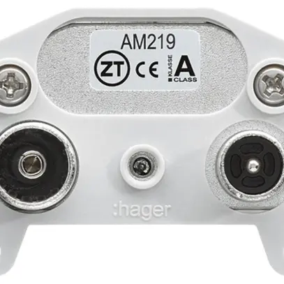 Inserto per presa antenna Hager R/TV montaggio E 19dB 2GHz 