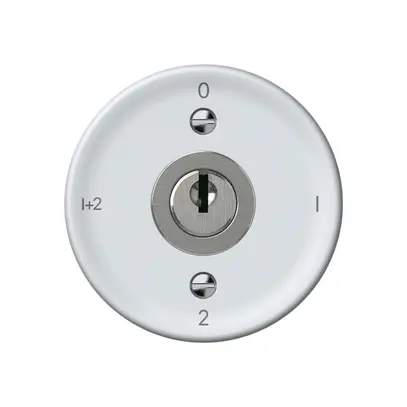 Interruttore a chiave origin comm.serie 1/1L 16A 250V 0-1-2-1+2 60×60mm bi 