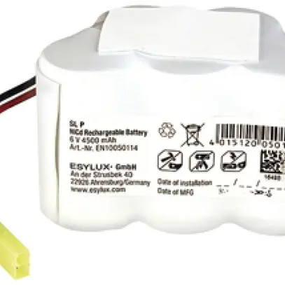 Accu ESYLUX pour SL P NiCd, 6V/4500mAh, 100×65×65mm 