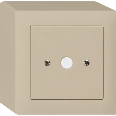 AP-Durchgangsdose kallysto beige Ø9mm ohne Klemmeneinsatz 