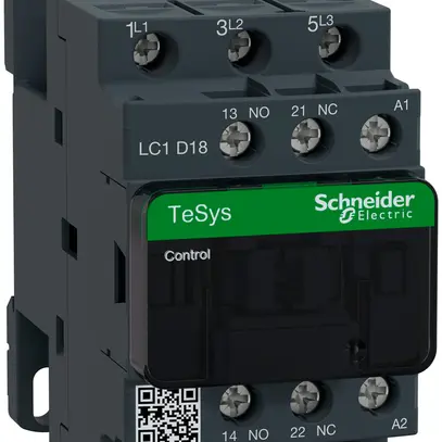 Contattore Schneider Electric LC1D18P7 230V 50/60Hz 1Ch+1cont.18A TeSys 