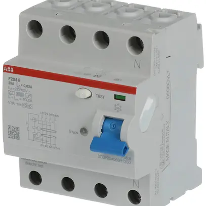 Interruttore differenziale proM compact 3PN tipo B, 25A 30mA 4UM leggr.ritardato 