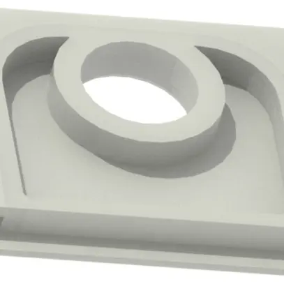 Embout plat ABB NAP 1E M20 gris 