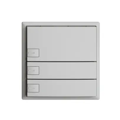Pulsante KNX RGB EDUE, 250mW, c.LED RGB, 3×pulsante, com.1×tasto, grc 